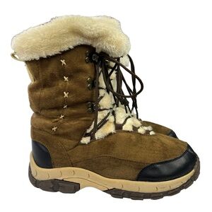 Itasca Anastasia Brown Suede Winter Snow Fashion Boots Womens Size 8‎